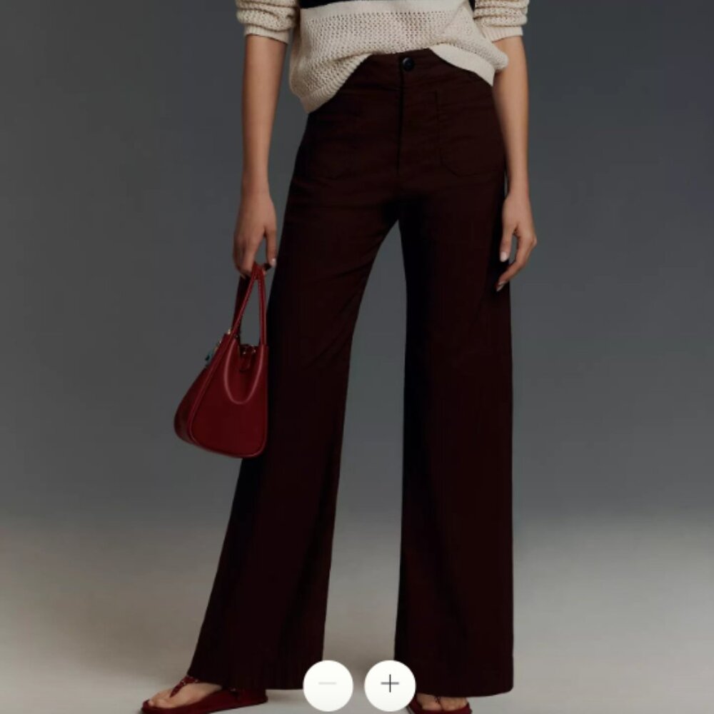 The Colette Full-Length Wide-Leg Pants by Maeve - Anthropologie 33T